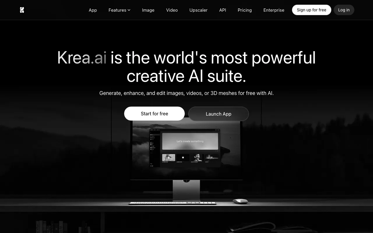 Anteprima di Krea AI