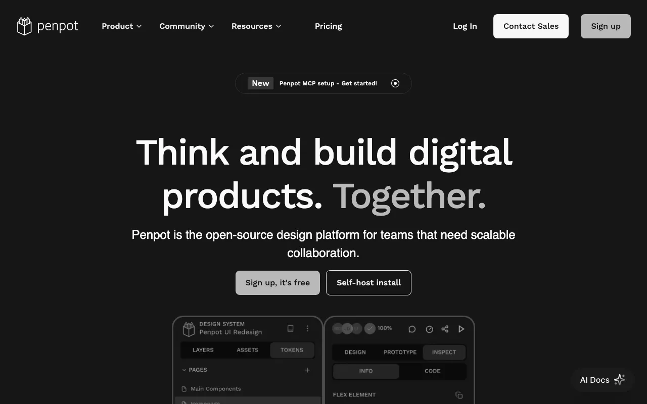 Anteprima di Penpot