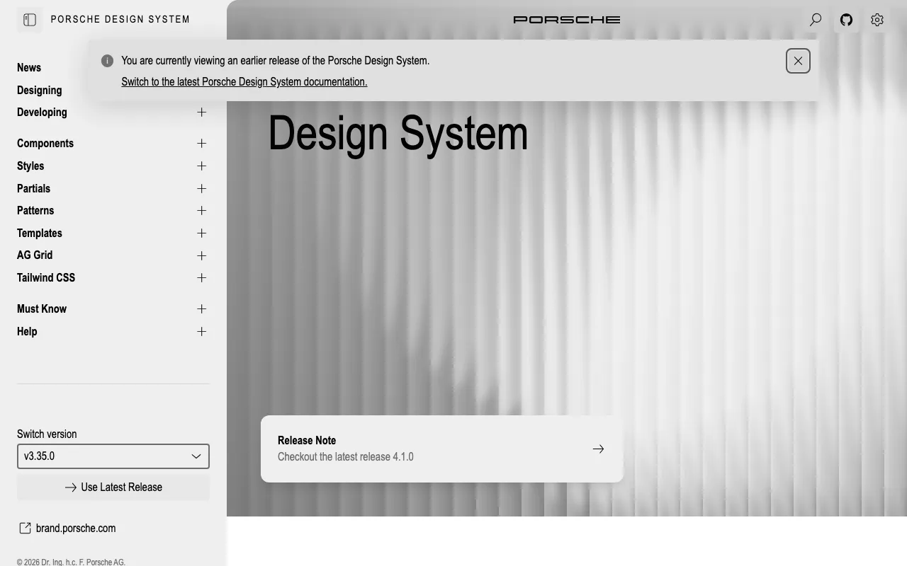 Anteprima di Porsche Design System