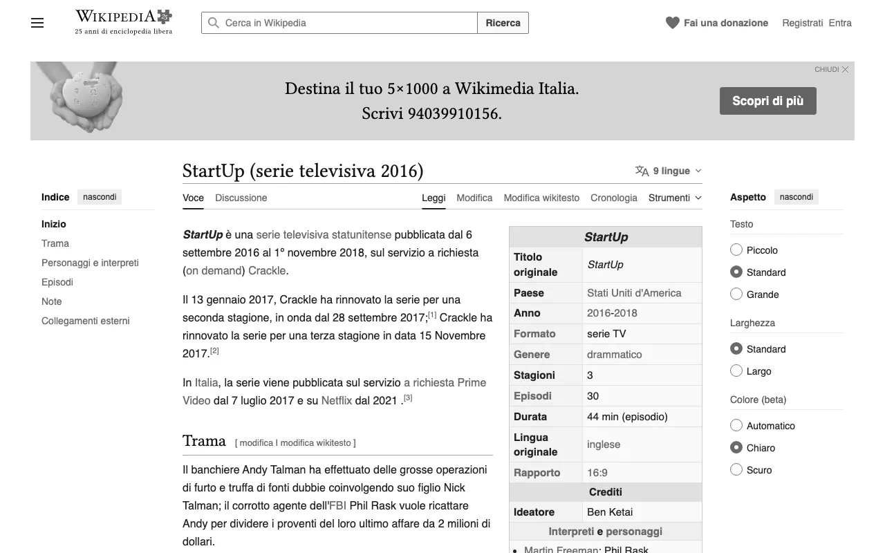 Anteprima di Startup, serie tv