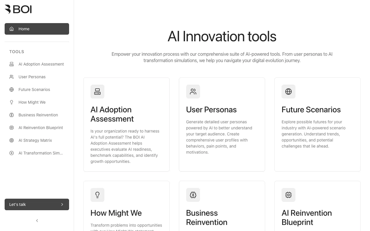 Anteprima di AI Toolbox for Innovators