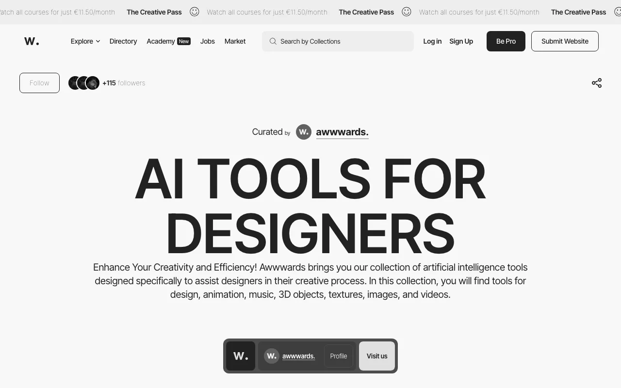 Anteprima di AI Tools for Designer, raccolta di tool di intelligenza artificiale utili ai creativi