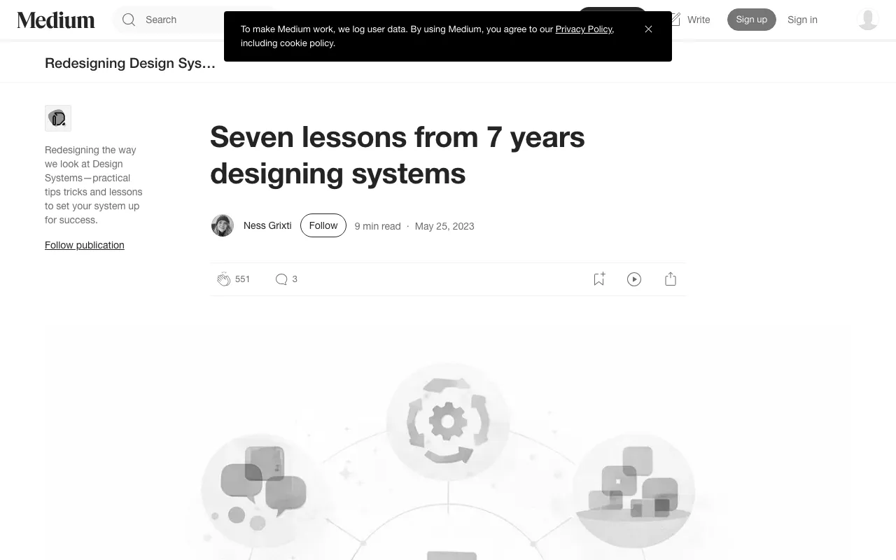 Anteprima di Articolo che affronta 7 consigli per progettare un design system