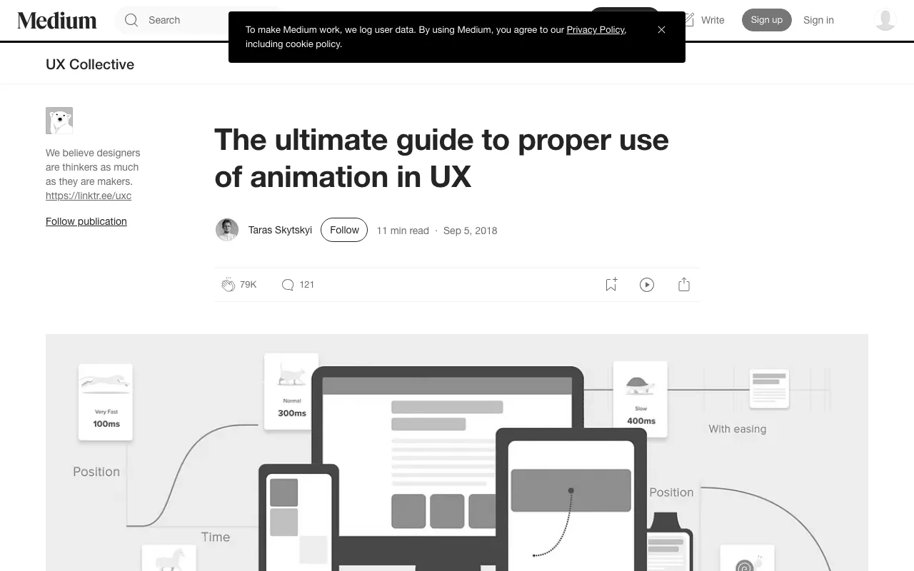 Anteprima di Articolo che parla di animazione nella UX/UI