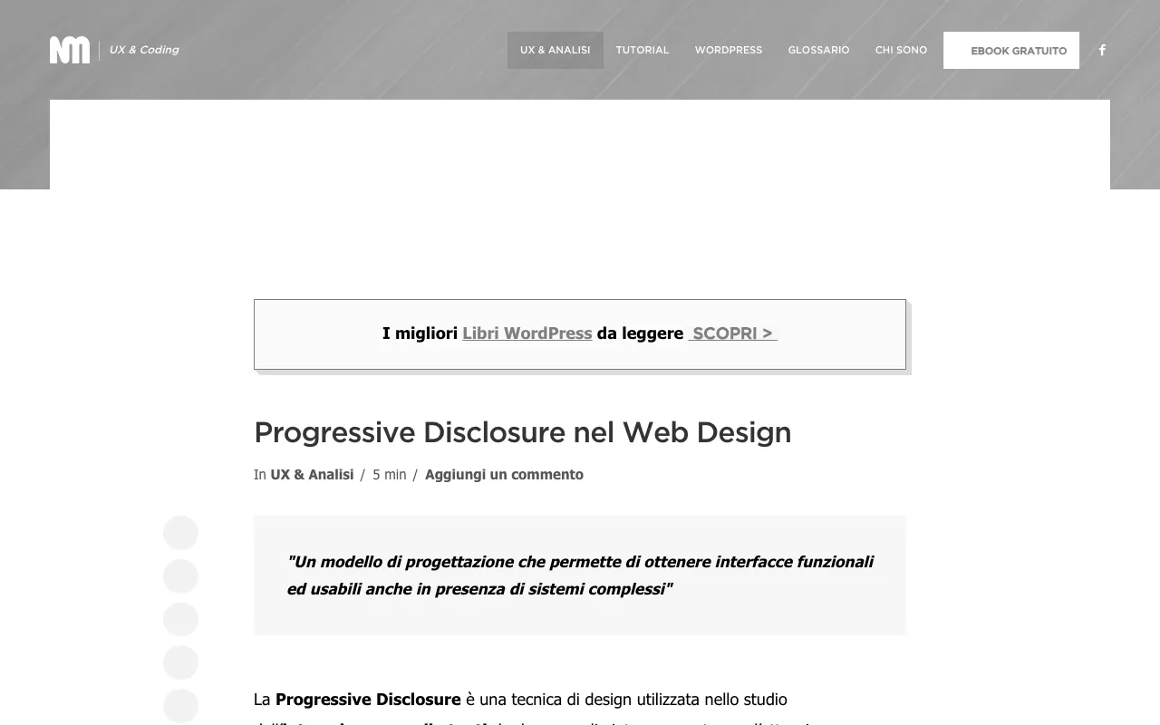 Anteprima di Articolo che parla di architettura dell’informazione