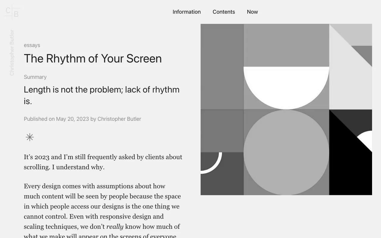 Anteprima di The rhythm of your screen