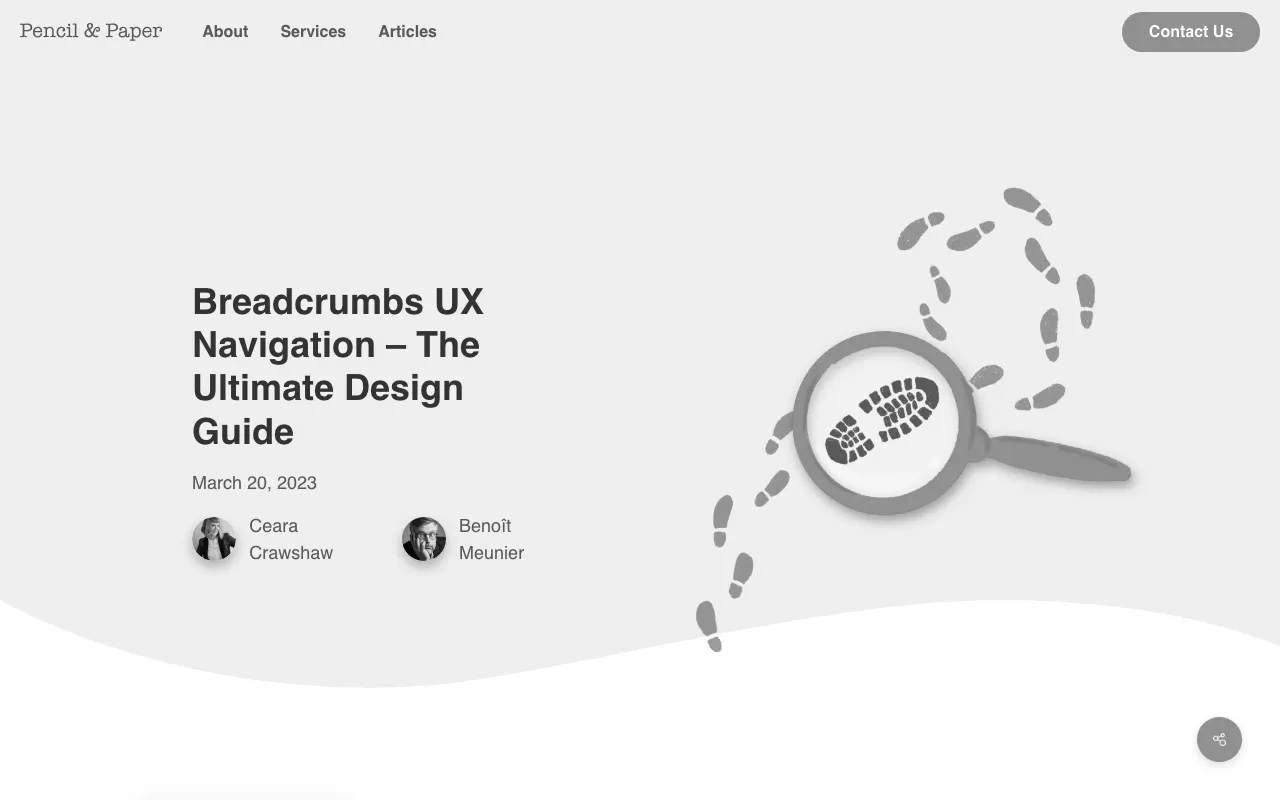 Anteprima di Breadcrumb design: best practice