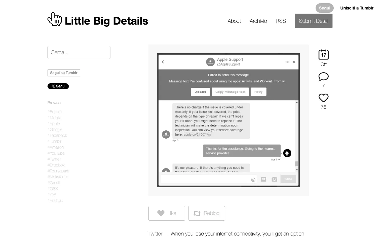 Anteprima di Articolo che parla di casi di progettazione di dettagli