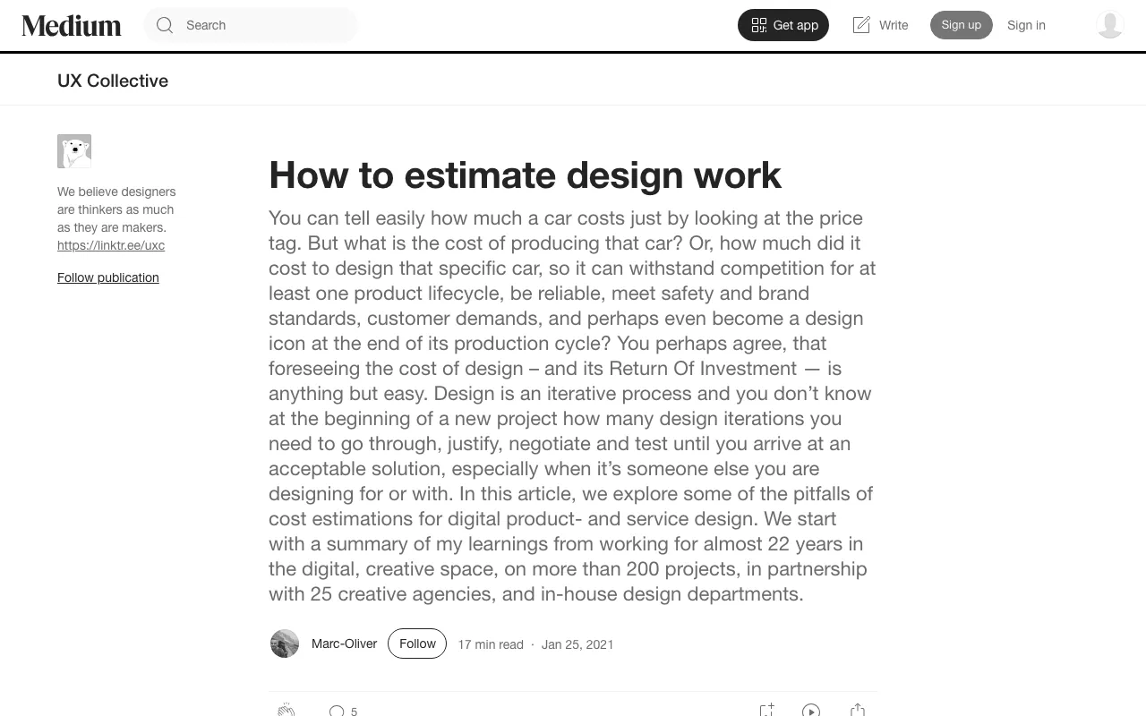 Anteprima di Articolo che parla di come fare un preventivo di design