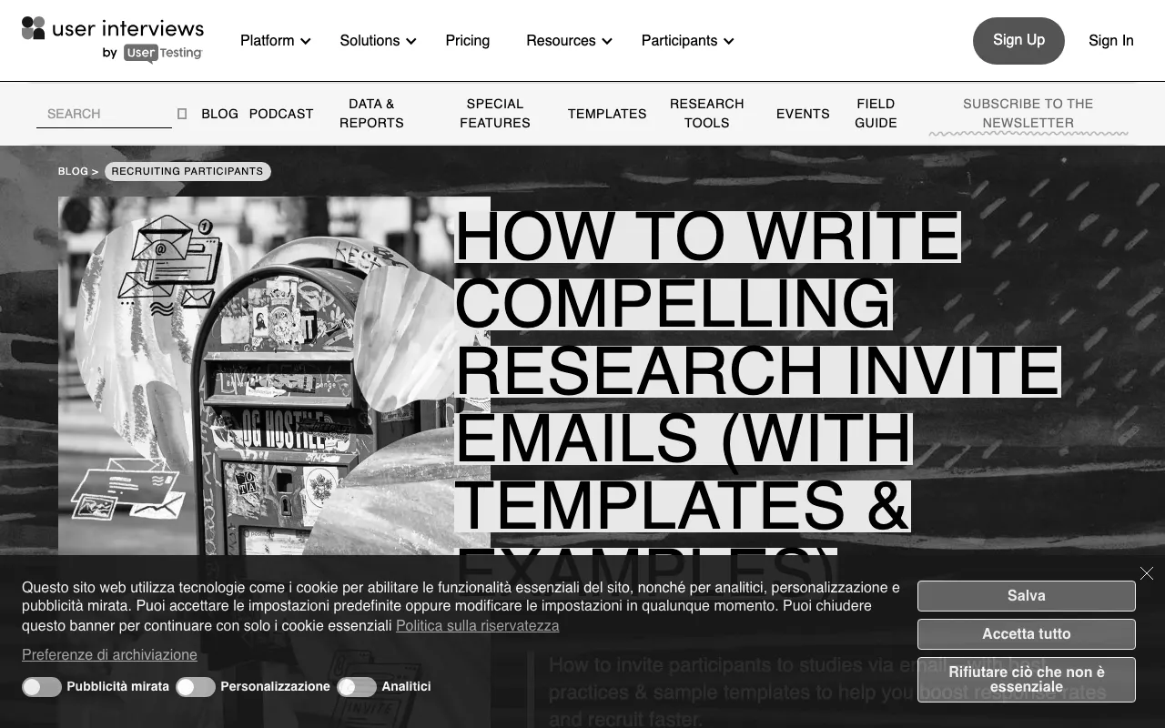 Anteprima di Articolo che parla di come scrivere email per la ricerca