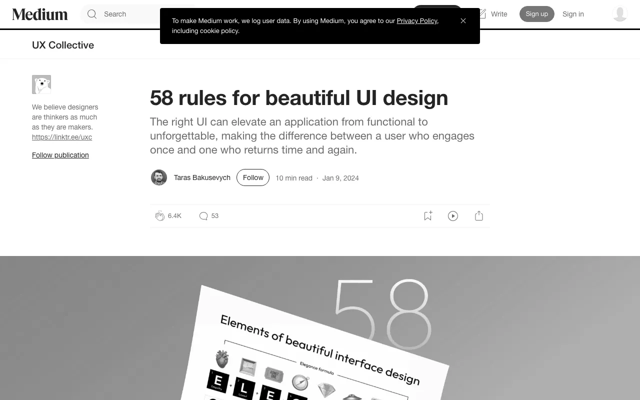 Anteprima di Articolo che parla di consigli e regole per la UI