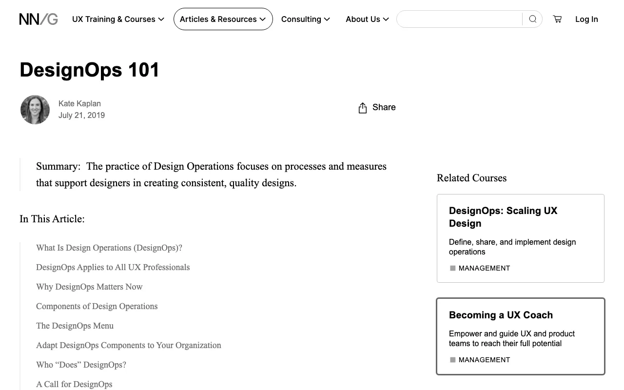 Anteprima di Design Ops 101