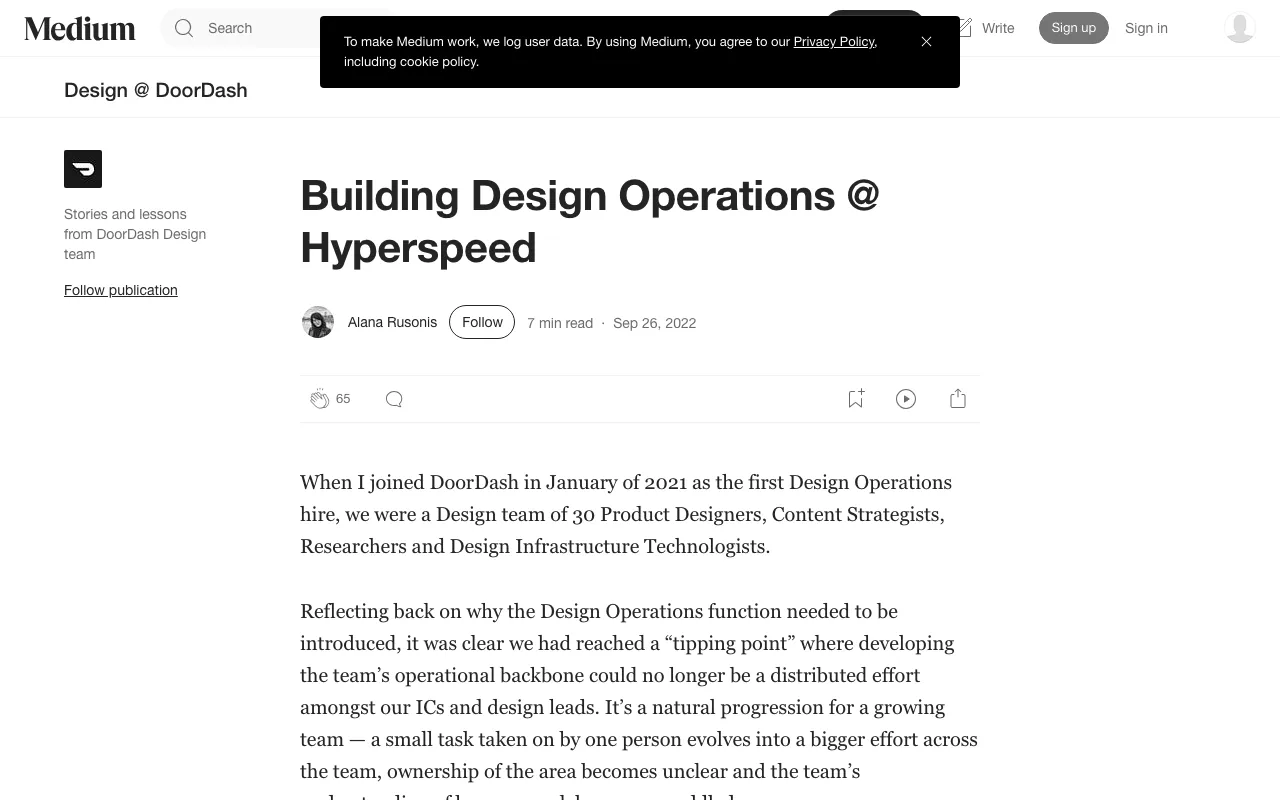 Anteprima di Articolo che parla di Design OPS