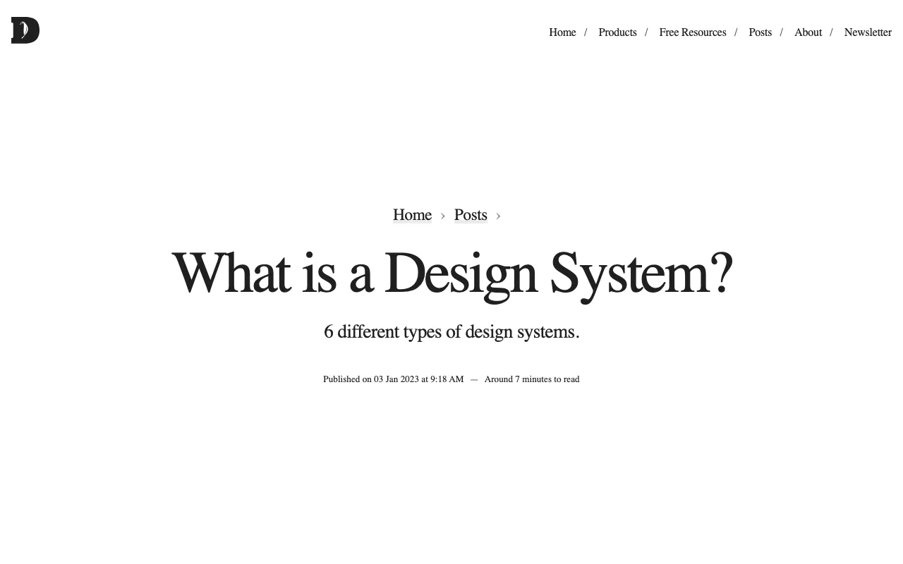 Anteprima di Articolo che parla di design system