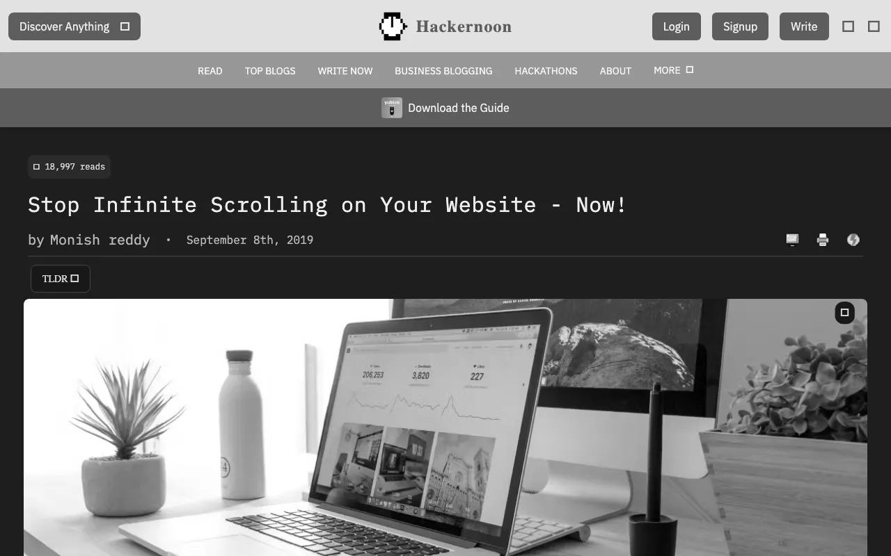Anteprima di Smettere di progettare con l'infinite scroll