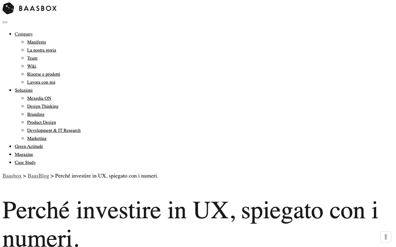 Anteprima di Articolo che parla di investimenti in UX