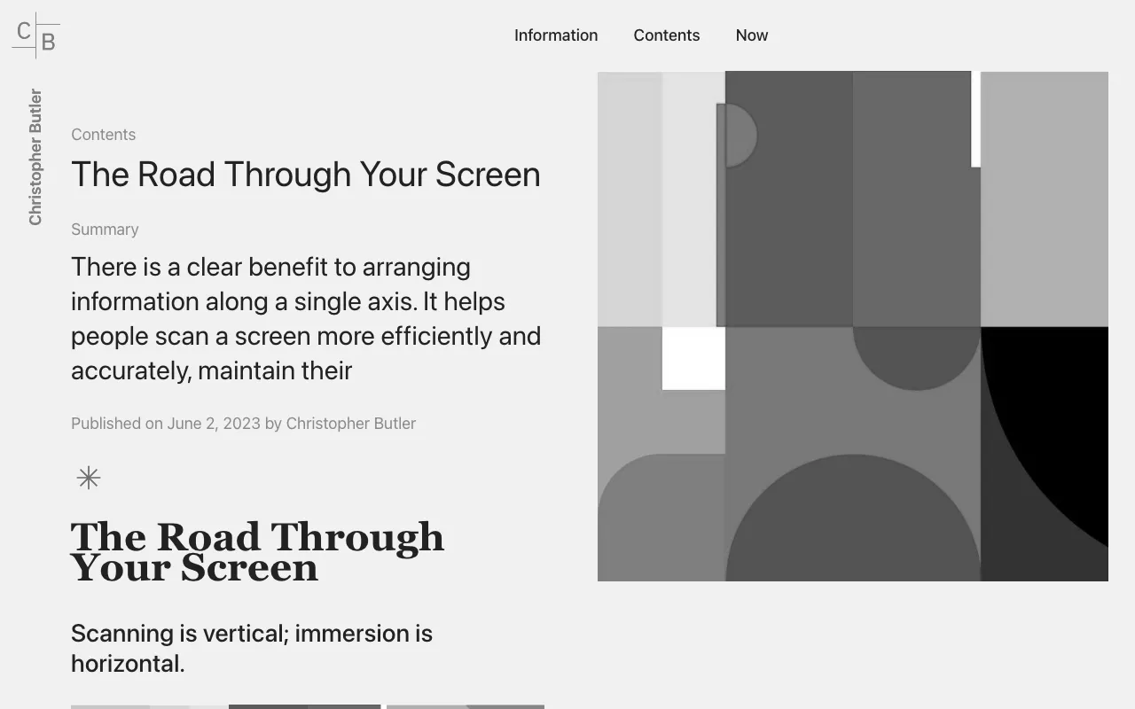 Anteprima di Articolo che parla di lettura schermo e UX