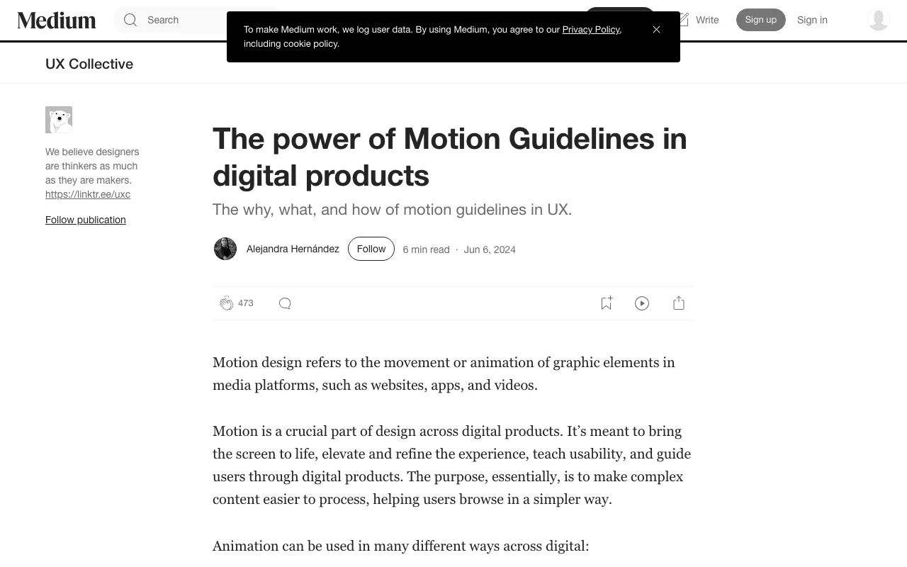 Anteprima di Articolo che parla di motion design