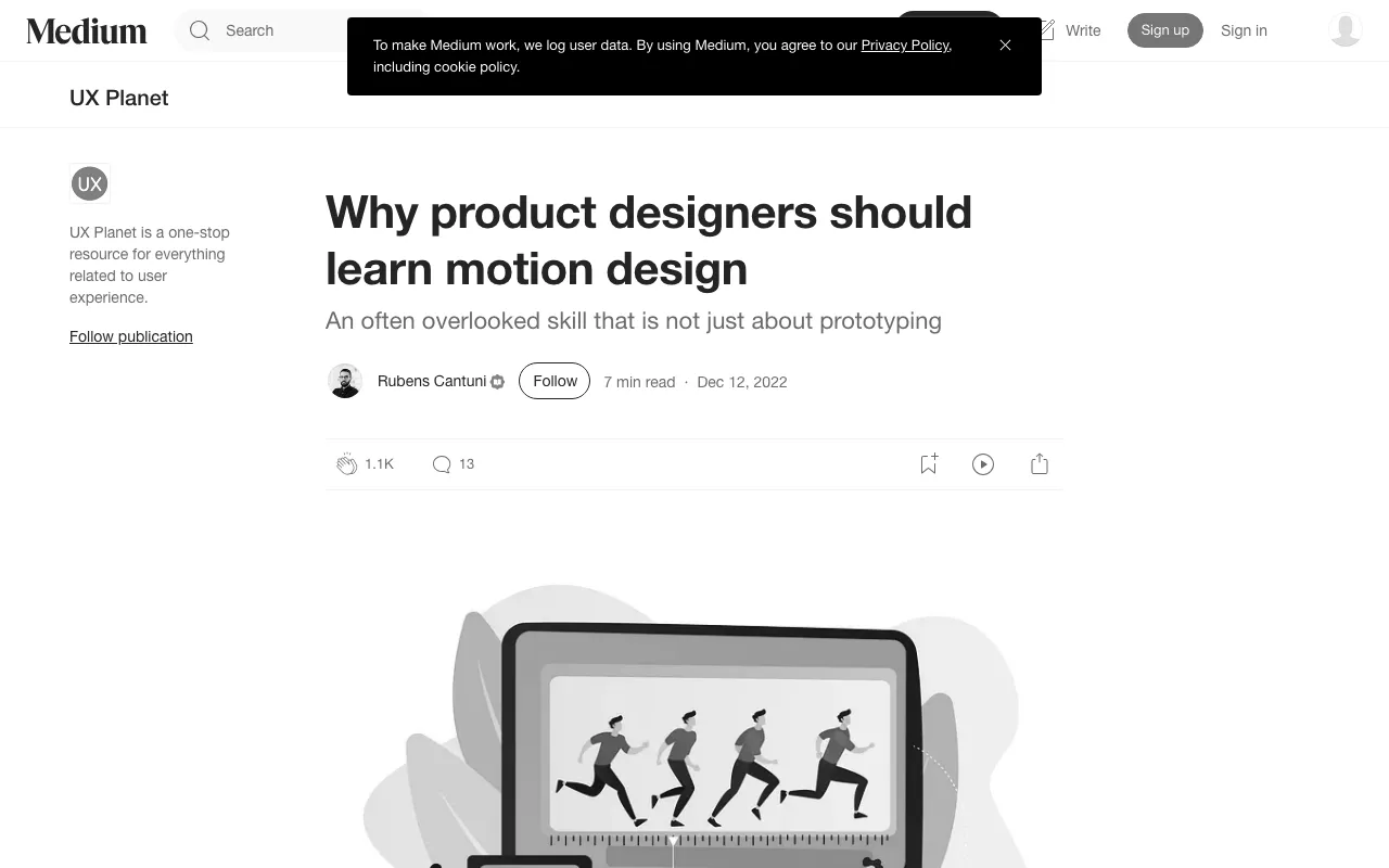 Anteprima di Articolo che parla di motion e micro interazioni