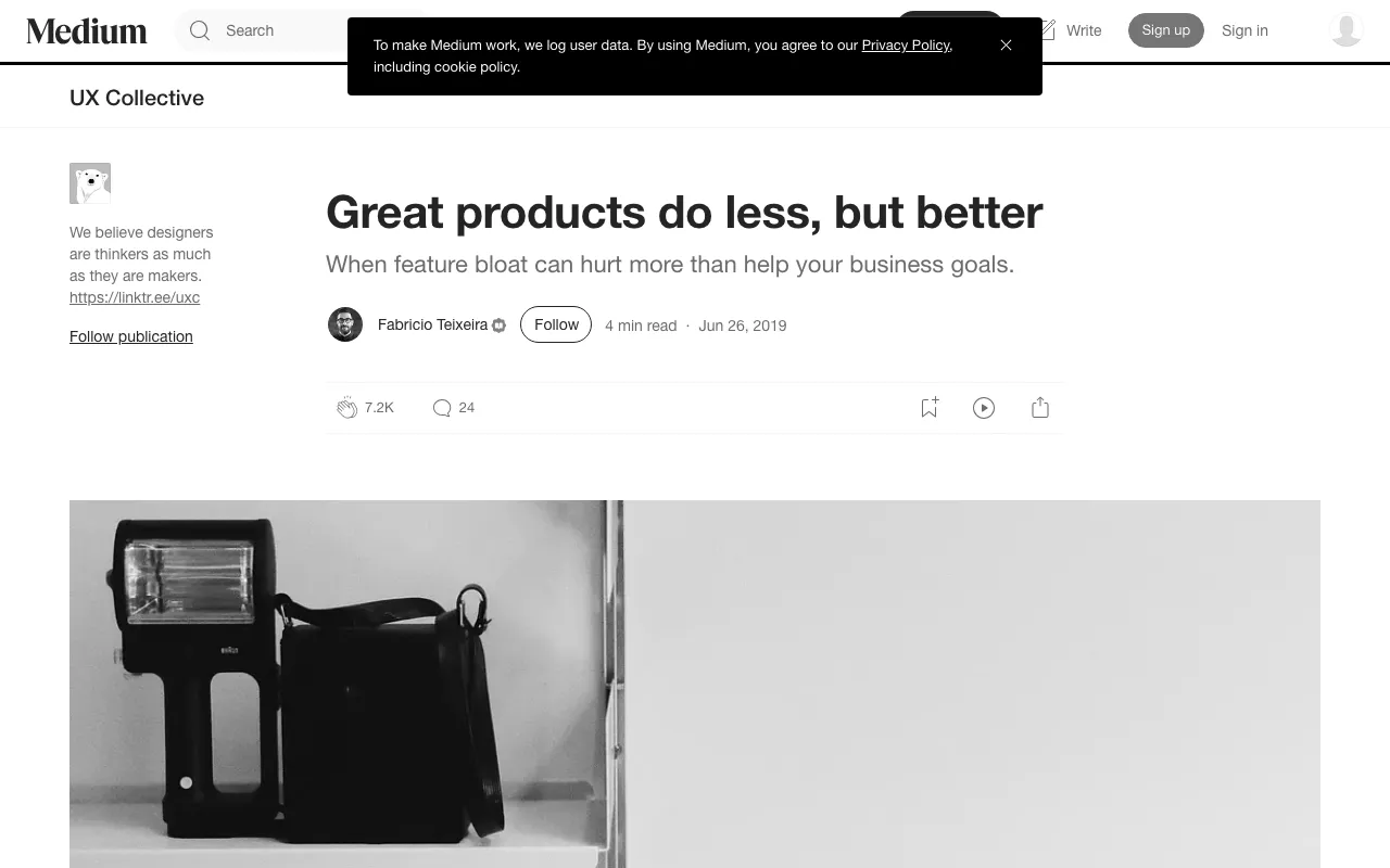 Anteprima di Great products do less, but better