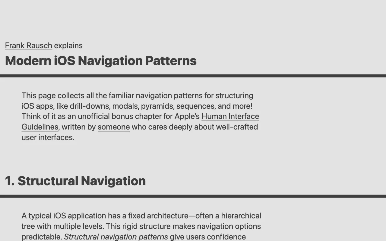 Anteprima di Articolo che parla di navigazione in iOS