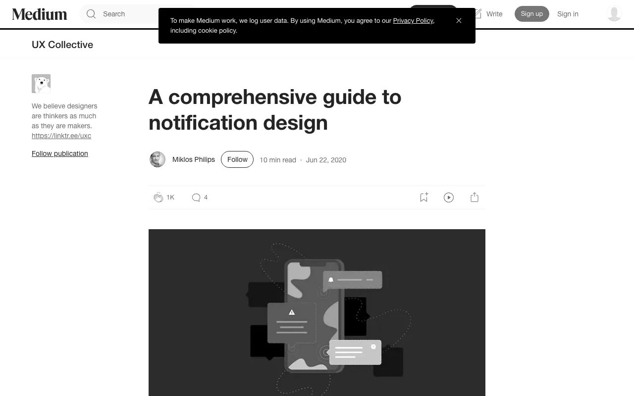 Anteprima di Guida completa al design delle notifiche