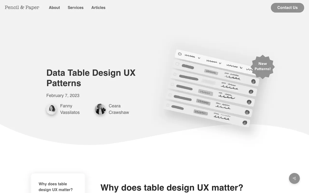 Anteprima di Articolo che parla di progettazione di tabelle