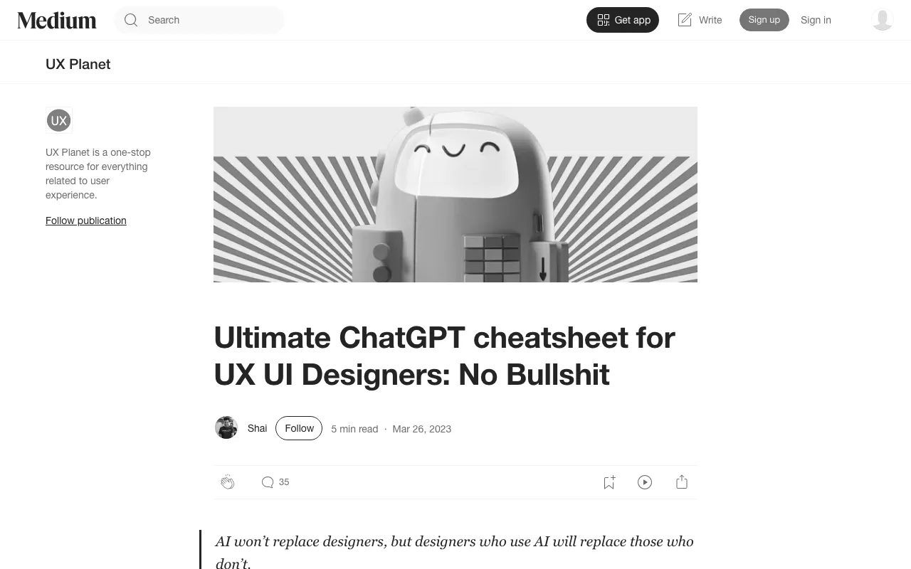 Anteprima di ChatGPT cheatsheet per designer