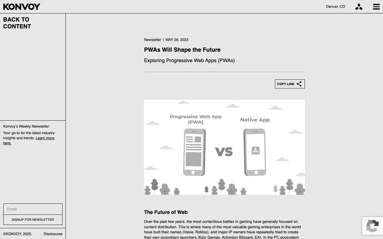 Anteprima di Articolo che parla di PWA e del loro futuro