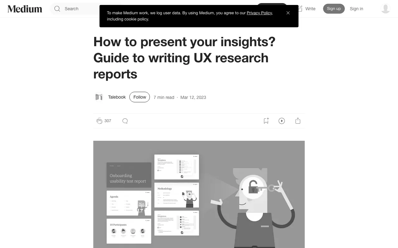 Anteprima di Come scrivere un UX research report