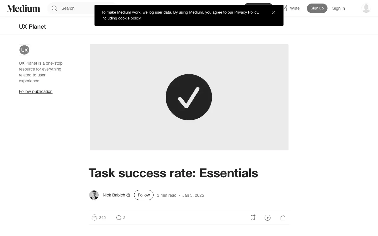 Anteprima di Articolo che parla di task success rate