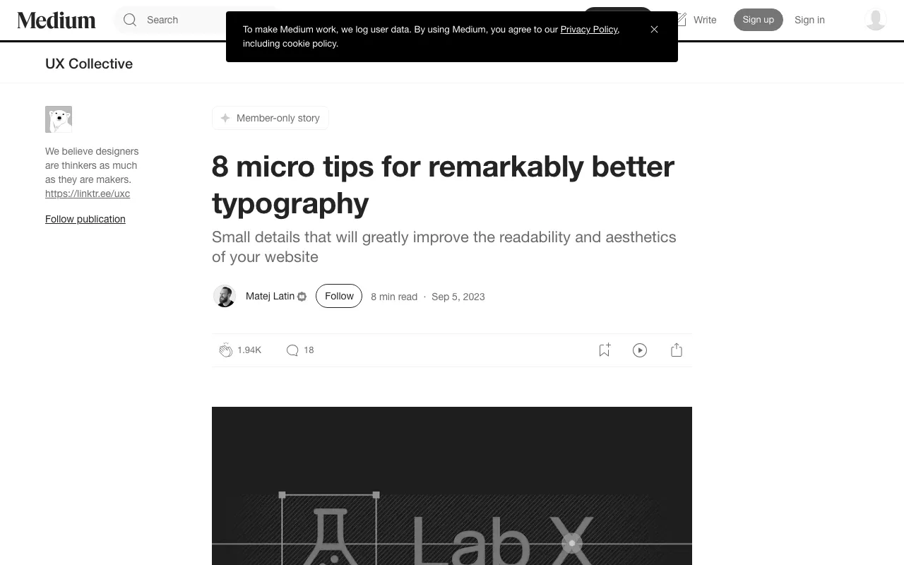 Anteprima di 8 micro-tip per migliorare la tipografia