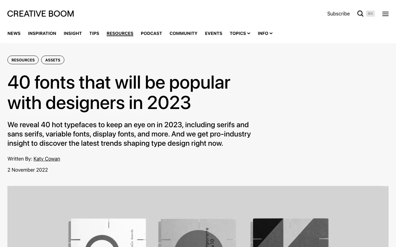 Anteprima di Articolo che parla di tipografia e font