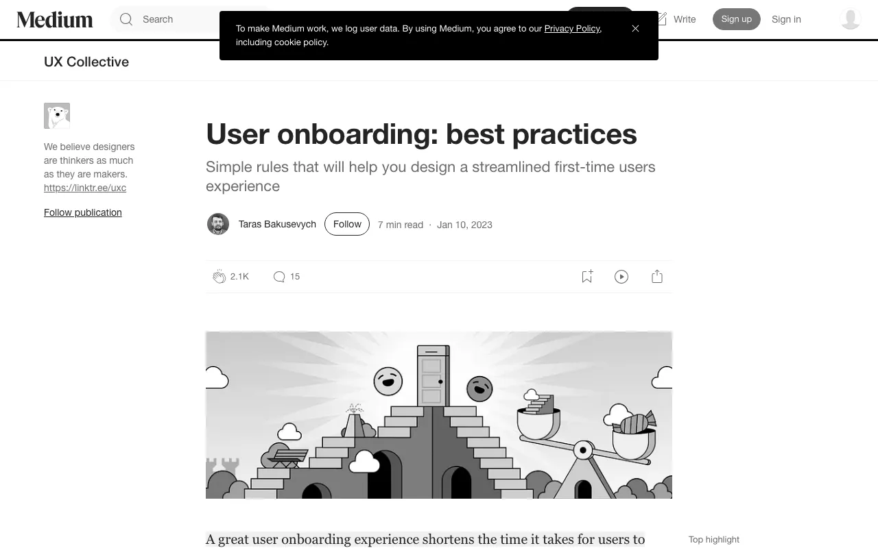 Anteprima di Best practice per user onboarding