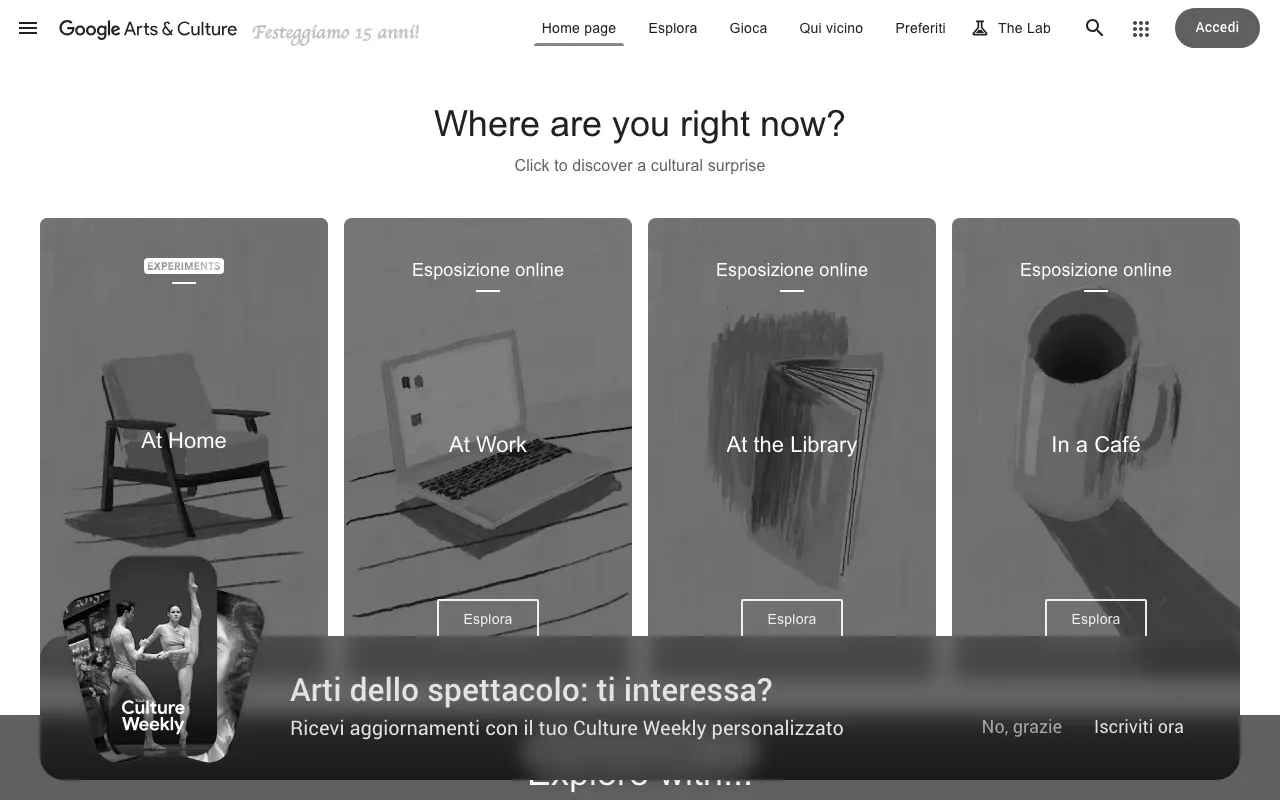 Anteprima di Arts & Culture by Google
