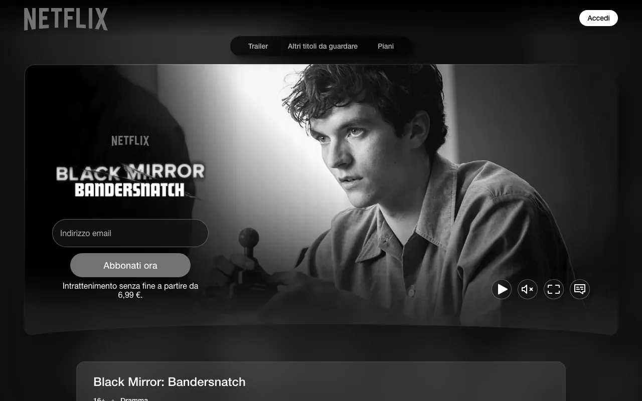 Anteprima di Black Mirror: bandersnatch