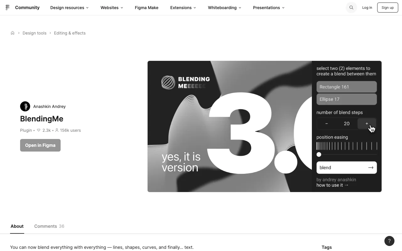 Anteprima di BlendingMe, Figma plugin