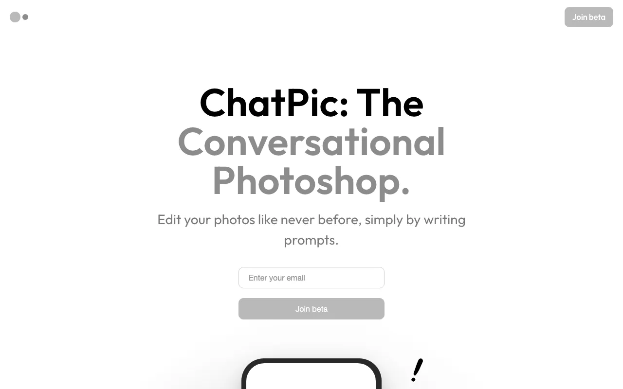 Anteprima di Chatpic, alternativa a Photoshop basata su AI