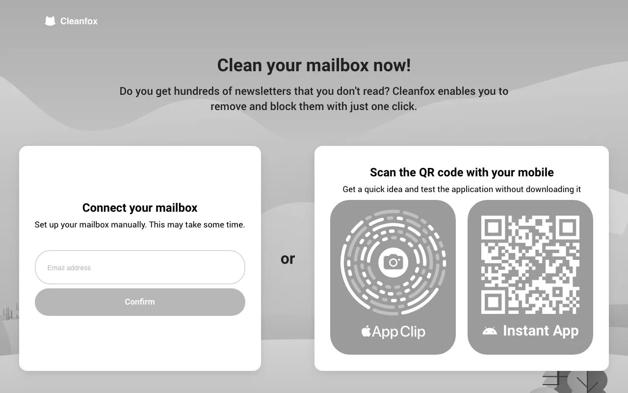 Anteprima di Cleanfox, tool di pulizia della posta online