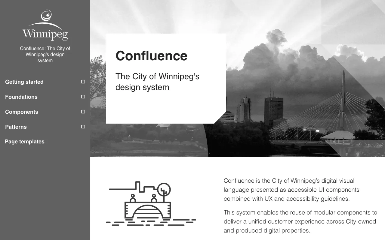 Anteprima di “Confluence” il Design System della città di Winnipeg - Canada