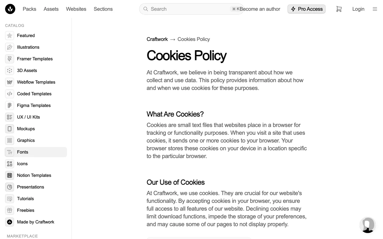 Anteprima di Curated.design, raccolta di siti web