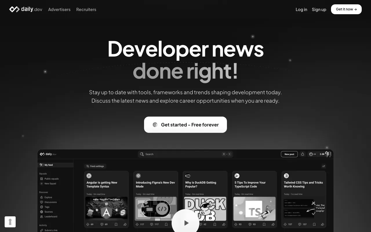 Anteprima di Daily.dev