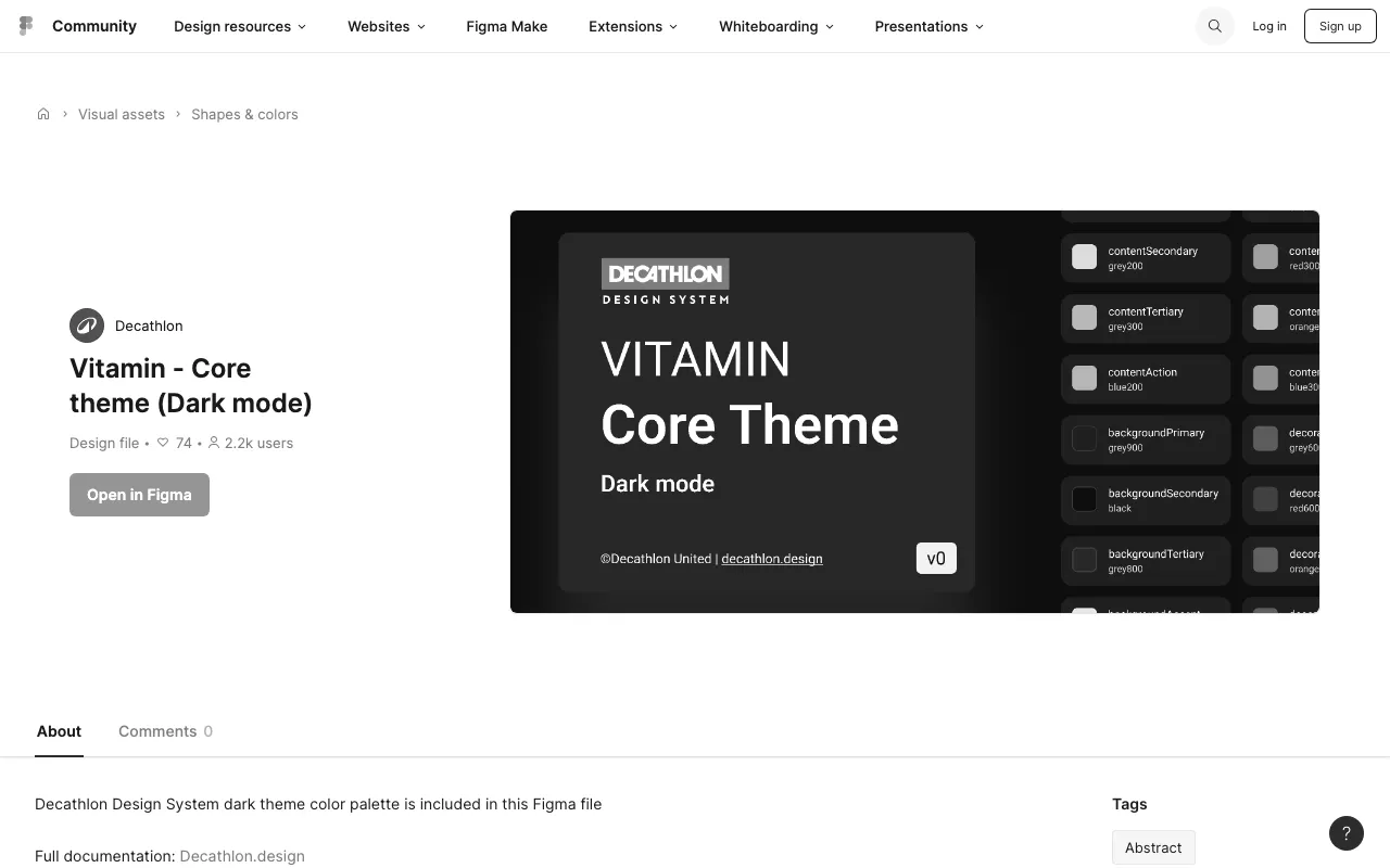 Anteprima di Dark mode theme di Decathlon