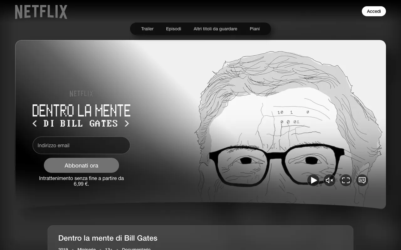 Anteprima di Dentro la mente di Bill Gates, documentario