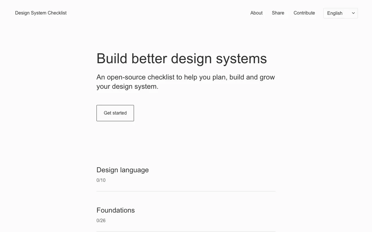 Anteprima di Design System Checklist