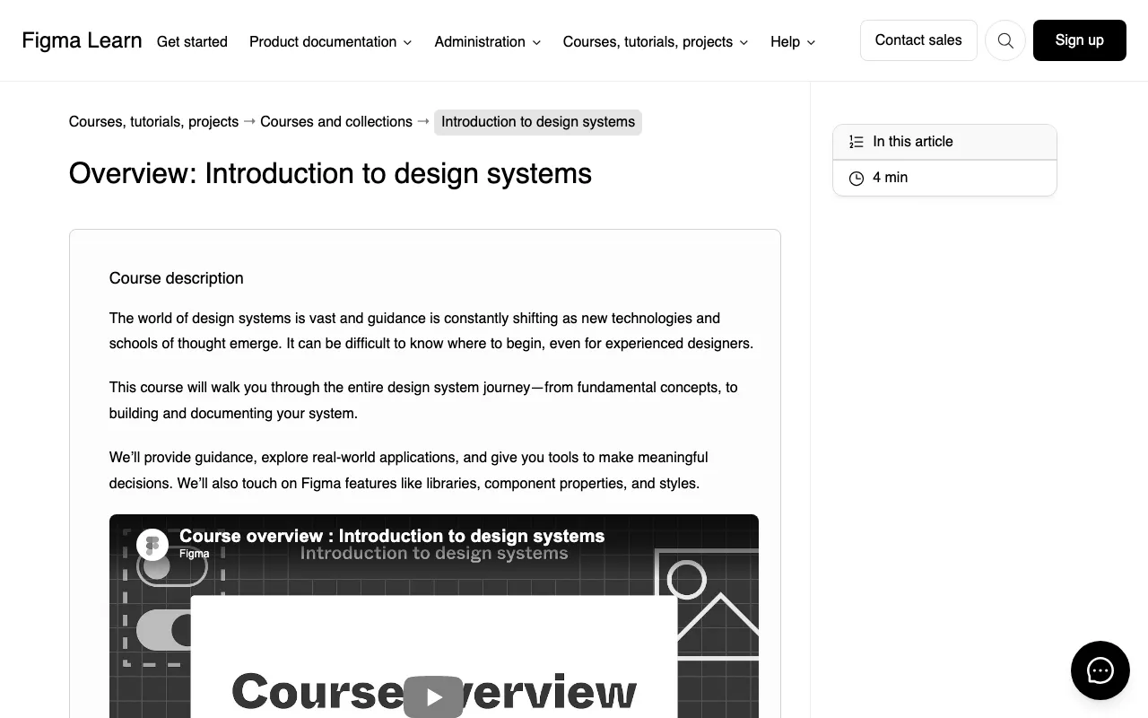 Anteprima di Design Systems Course by Figma