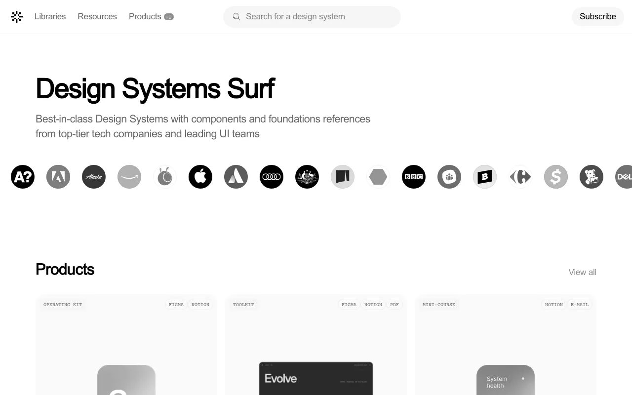 Anteprima di Design System database
