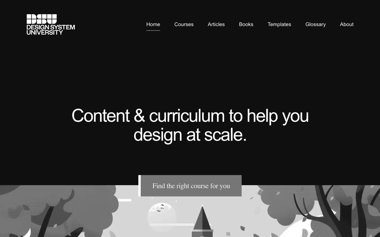 Anteprima di Design systems University, corsi di vari livelli sul design system