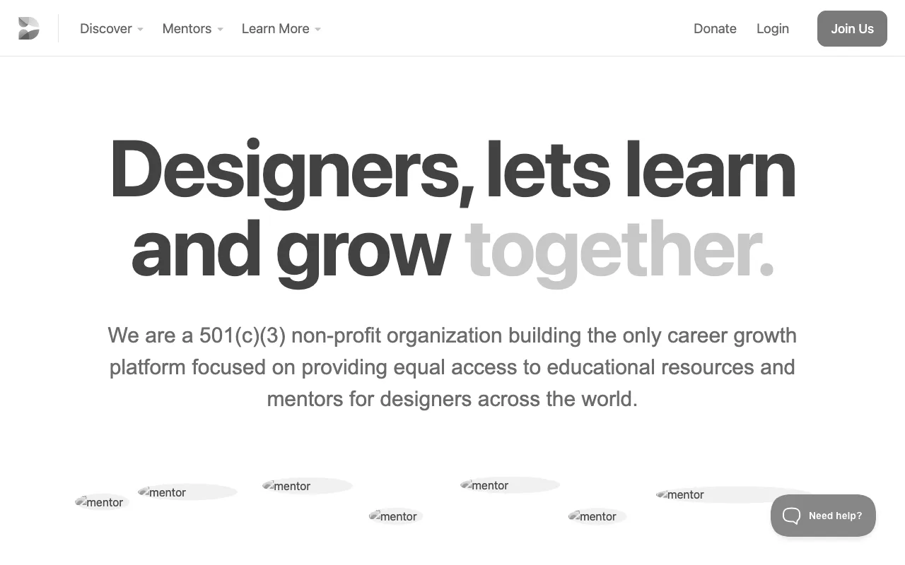 Anteprima di Designed.org, piattaforma di job offer e mentorship
