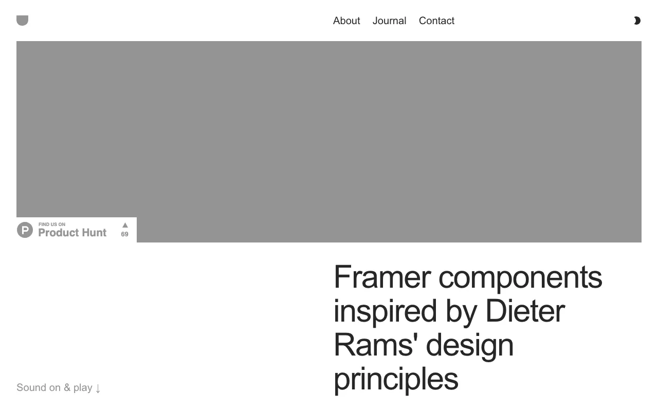 Anteprima di Drams, raccolta di componenti per framer in stile scheumorfico